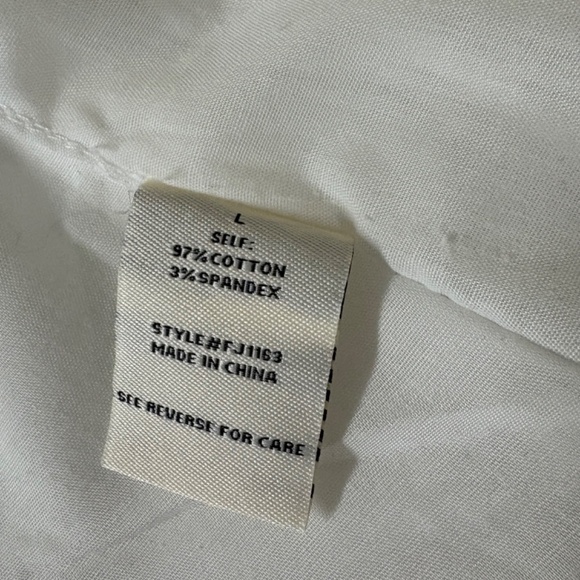 FREE MARKET WHITE FULLY LINED VEST SILVER BUTTONS JR L - Picture 5 of 8